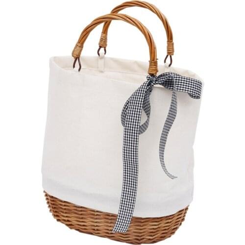 Bag Waterproof Women Rattan Clutch Handbag Summer Beach Wicker Bag For Women Leisure Ladies Tote
