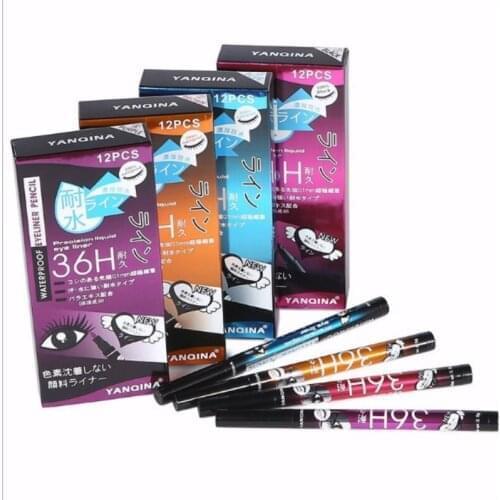 Fashion 36H Black Waterproof Liquid Eyeliner Make Up Beauty Comestics Long-lasting Eye Liner Pencil Makeup Tools 200pcs