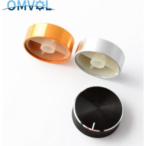 1PC 6MM Aluminum Shell Knob Volume Knob Potentiometer Knob 30MM* 10MM