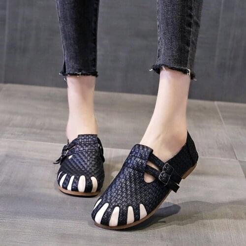 2020 Flax Straw Casual Shoes Woman Spring Ladies Shoes Slip On Ballet Flats Sneakers Women Oxford Shoes Plus Size Moccains