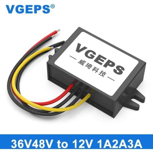 36V48V to 12V DC power converter 48V to 12V car DC transformer module, step-down, waterproof