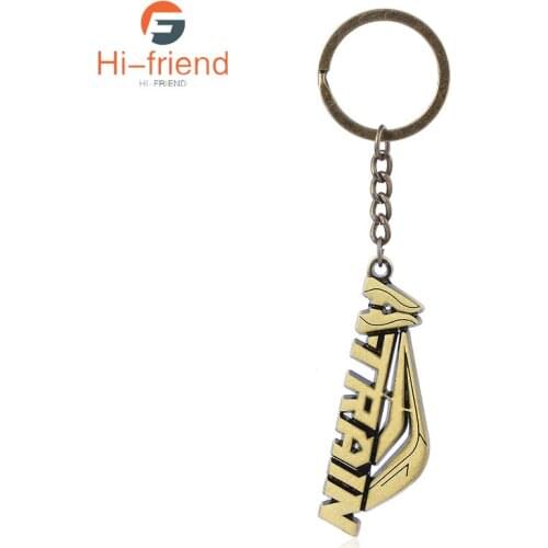 The Boys Movie Keychain Letter ATRAIN The Seven Superhero Key Ring for Women Men Fans Favorites Gift Jewelry