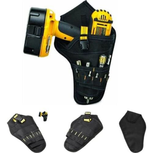Drill Holster Cordless Tool Holder Pocket Loops Heavy Duty Tool Belt Pouch Bag