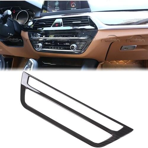 For BMW G30 528i 530i 540i Carbon Fiber Interior Car Center Console Cover Trim