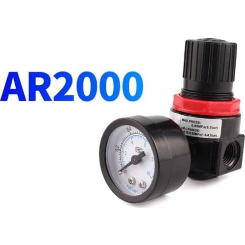 AFR-2000 1/4 Pneumatic Filter Regulator Air Treatment Unit Pressure Switches Gauge AFR2000