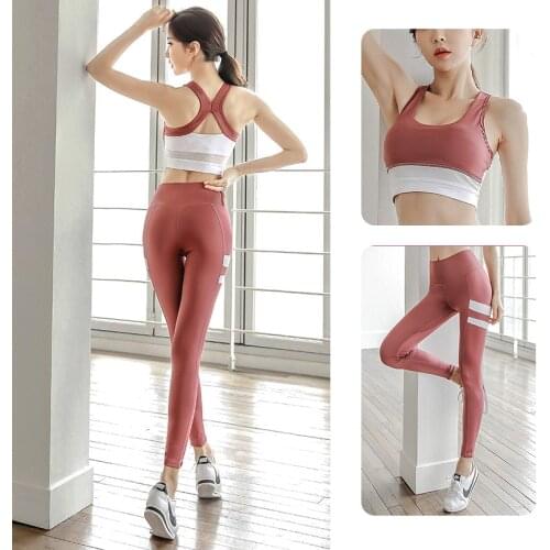 Yoga Sets Women Sportswear Gym Workout Clothing New Quick-Dry Gym Workout Running Suits Fitness Tracksuits Female Sexy Sport Set