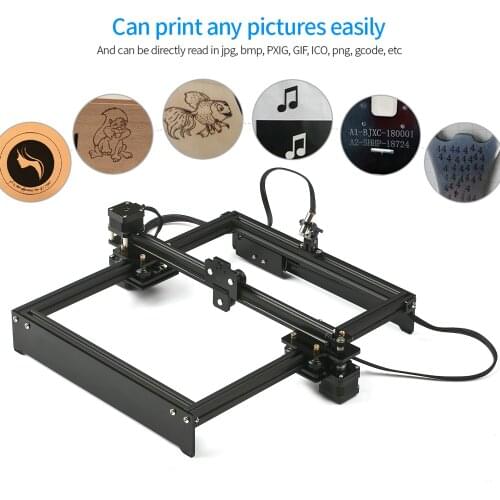 Laser Engraving Machine Off-Line Control Desktop CNC Router DIY Laser Engraver Cutter Laser Logo Mark Printer Working Area