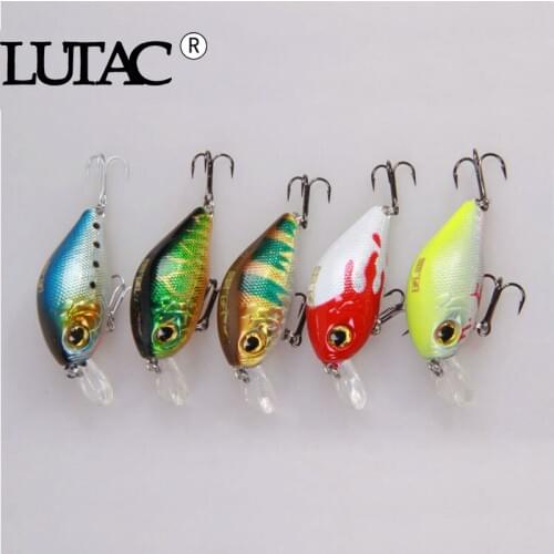 LUTAC fishing lures 2020 hard lure crank carp fishing wobblers bass baits hard plastic lures pesca treble hook 3D fish eyes