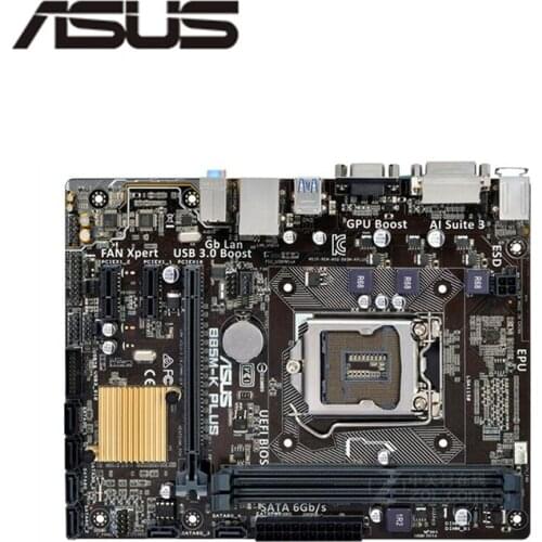 For Asus B85M-K PLUS Desktop Motherboard B85 LGA 1150 For Core i7 i5 i3 SATA3 USB3.0 Original Used Mainboard