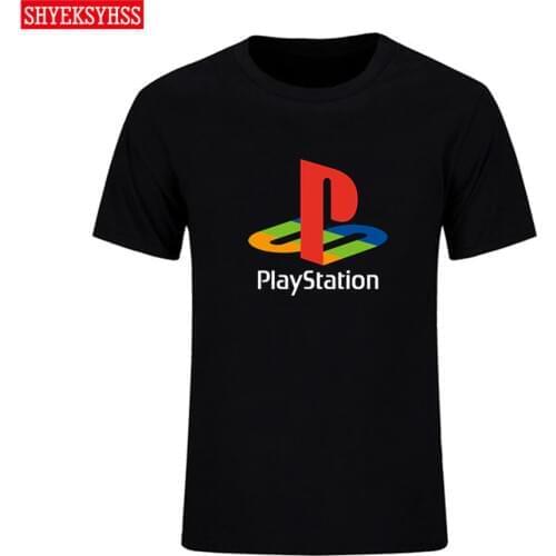 PS Mens Tshirt Xbox game playstation T-shirt Mens streetwear T shirt HipHop O-neck short-sleeved summer cotton T-shirt tees