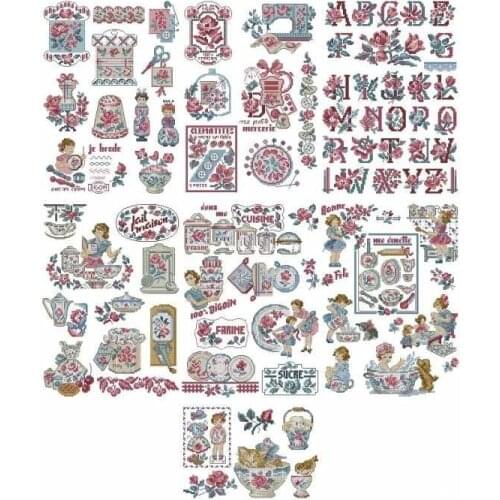 22ct/25ct LBP Cross Stitch Kit Package Greeting Needlework Counted Cross-Stitching Kits New Style Counted Cross stich Painting