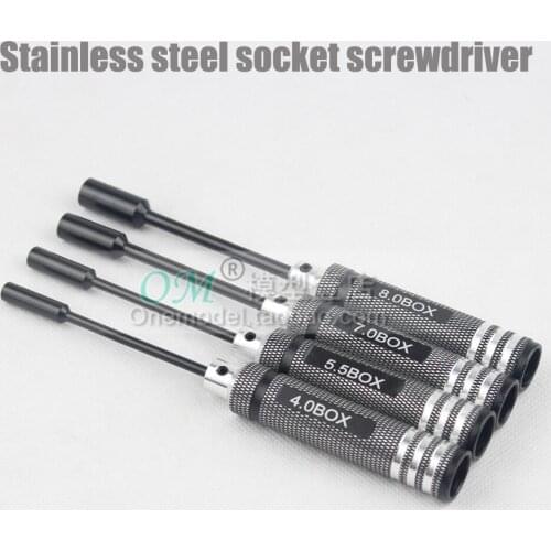 M./- 4/5.5/7/8mm Tool Kit for Helicopter Fixed-Wing Assembly repair tools / high quality stainless steel screwdrivers / handle