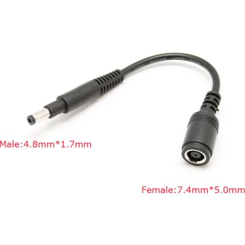 New Power Charger Converter DC Cable Adapter for HP Compaq 610 615 620 621 530 510 18.5V DC 7.4mm Female Dc Jack to 4.8mm Male