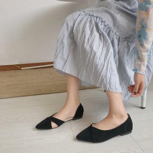 Flat Shoes Womens Charm Sexy Black Elegant Sweet Pink Spring And Autumn Essential Quality Guarantee Comfort Simple W33-07