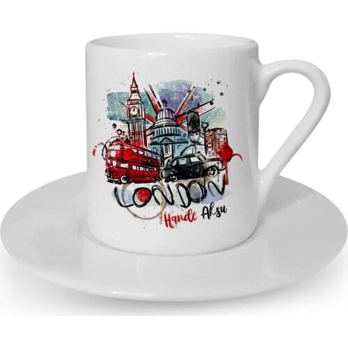 Personalized London Design Turkish coffee Cup-1