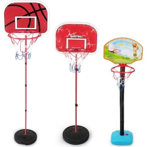 Indoor Outdoor Rebounds Adjustable Hanging Plastic Basketball Netball Hoop Kids Sports Basketball Frame Baby Shooting Rack Gift
