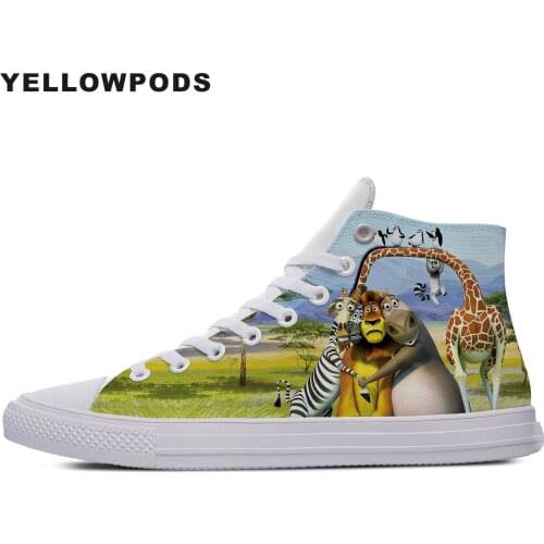 Mens Casual Shoes Man Hot Cool Canvas Movie For Men Madagascar Outdoor Sport Shoes Lightweight Breathable Casual For Men Shoes