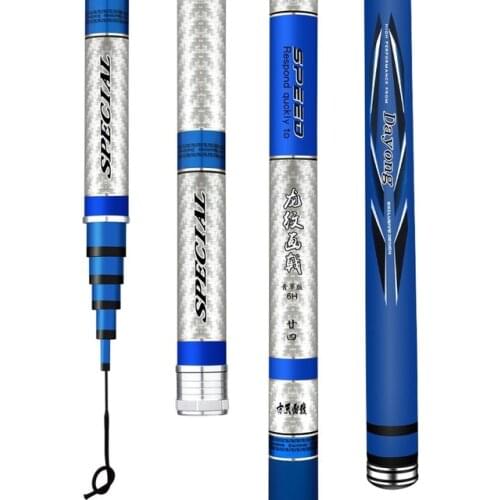 High Carbon fishing rod superlight superhard 19 tune large fish rod long section hand fishing rod 5.4m-10m Casting weight 8kg