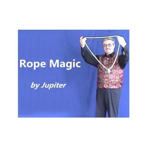 Rope Magic by Jupiter (With DVD) Stage Magic Tricks Gimmick Illusions Classic Rope Magic Props Professional Magician Toys Fun