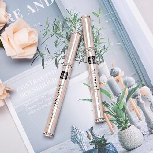 Gold Diamond Fast Dry Eyeliner Pen Smooth Long Lasting Waterproof Cool Black Silky Touch Matte Eye Makeup Natural Cosmetics