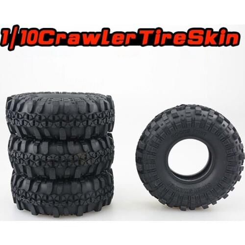 1:10 Climbing Crawler RC Model Car Tire Tires Wheel Skin 1.9in with Liner 105MM*40MM for AX4020 SCX10 AX10