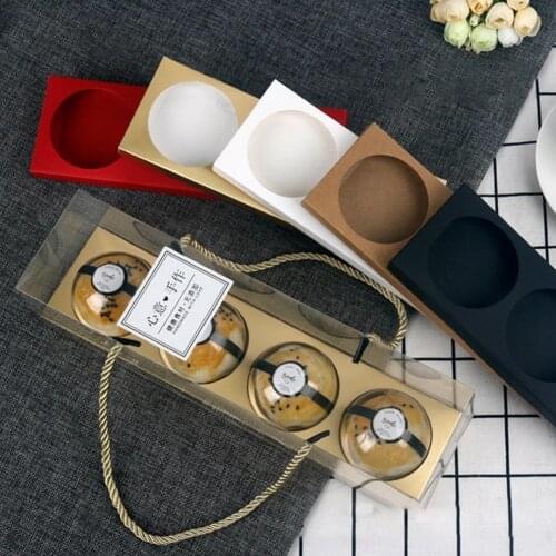 10Pcs Portable Transparent Cake Cupcake Roll Boxes With Handle PET Packaging Dessert Container Holder Party Packing Gift Box