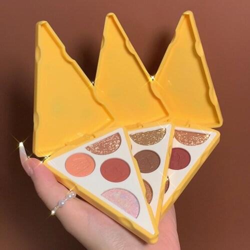 4 Color Cheese Eye Shadow Platte Matte Pearl Light Flashing Waterproof Small Plate Long Lasting Eye Pigments Makeup TSLM1