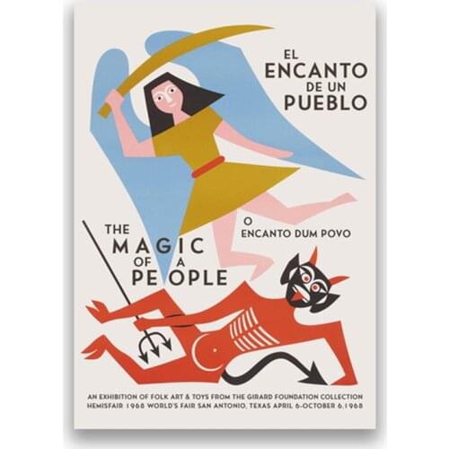 America Artist Alexander Girard Artwork Exhibition Painting on Canvas Poster Gallery Wall Art Prints for Home Decorative Picture