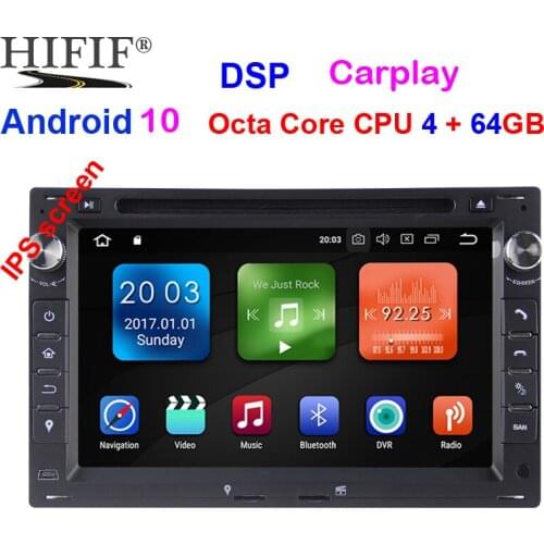 IPS Android 10.0 DSP Octa core 2 Din Car GPS Navigation DVD Player for Volkswagen VW PASSAT B5 JETTA BORA GOLF 4 SHARAN Radio