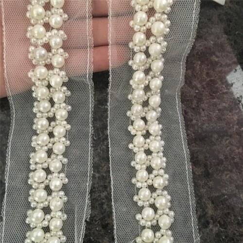 Big bead nail pearl DIY integrity lace clothing accessories belt cuffs neckline collar decoration