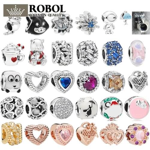 PBD ZZ 17 1:1 version 925 Sterling Silver Charm Bead with Original Carvings for Ladies Jewelry Gifts Suitable for DIY Bracelets