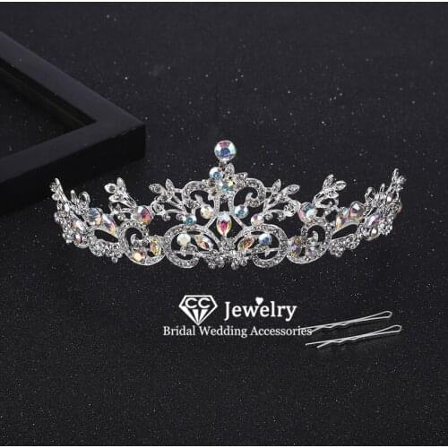 CC Crown Women Wedding Hair Accessories for Bridal Engagement Bridesmaids Crowns Jewelry Charms Crystal Simple Design Gift YQ49