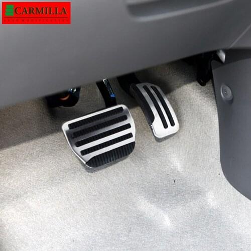 Carmilla Stainless Steel AT MT Case for Nissan Maxima 2012 2013 2014 2015 Gas Fuel Brake Pedal Protection Cover Car Pedals Pads