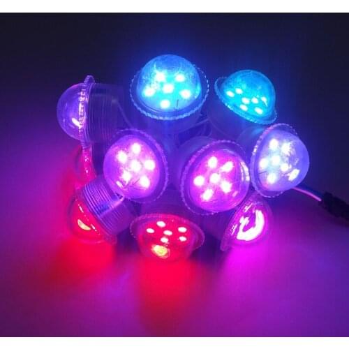 DC12V 35mm 6LEDs 5050 SMD UCS1903 RGB LED Pixel Module 12V Digital Landscape Lamp Amusement Park Ride Light TV Waterproof Bulb