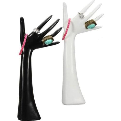 Necklace Holder Polyresin Jewelry Stand and Displays Finger Slots Bracelets Earring Holder for Women and Girls Jewelry Organizer