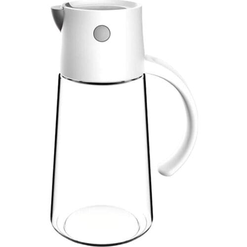 Olive Oil Dispenser Bottle,Auto Flip Glass Cruets, 18 Oz with Non-Slip