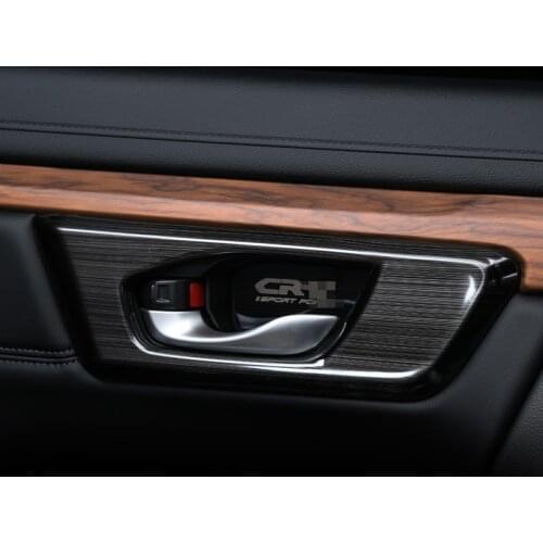 For Honda crv CR-V 2017 2018 2019 Door bowl handle decoration stickers inside the door handle decorative frame door bowl protect