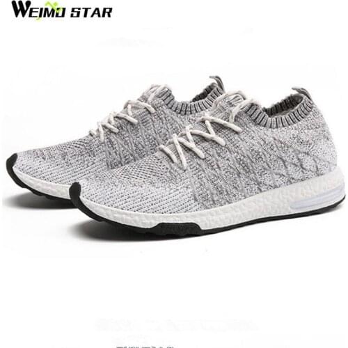 Weimostar 2017 Breathable Running Shoes For Men Women Light Sneakers Slip-On Mesh Sport Shoes zapatillas hombre deportiva