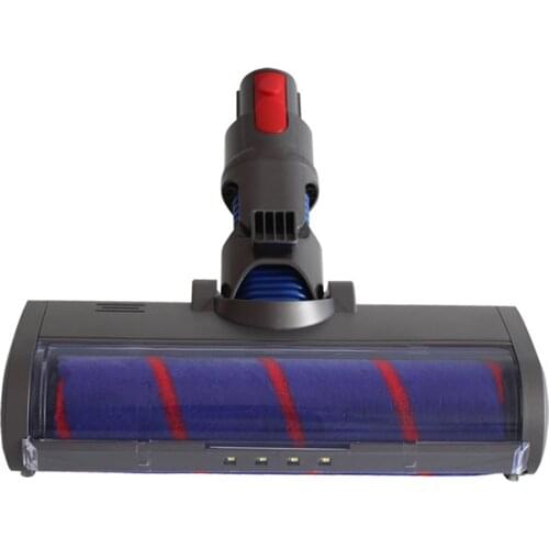 Fluffy Electric Floor Brush For Dyson V7 V8 V10 V11 Vacuum Cleaner Parts Floor Brush Head Soft Velvet Dusting Nozzle Floor Elect