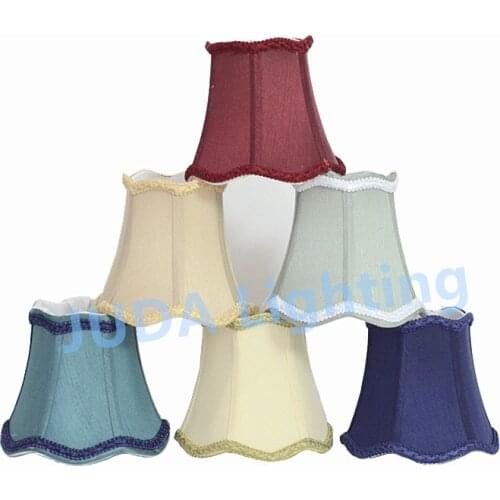 JUDA American Chandelier Shade Crystal fabric lampshade European lamp covers E14 socket lamp holder covers for led pendant light
