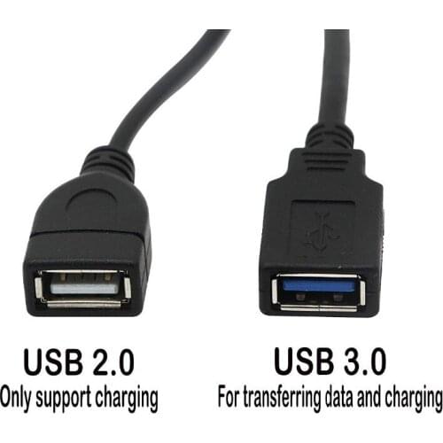 USB 3.0 Charging & Data Sync Cable- USB 3.0 A Male To 2 Dual USB Female Jack Y Splitter Charging & Data Sync Cable (USB 3.0 30CM