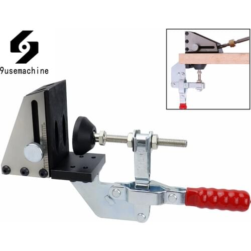 Portable Pocket Hole Jig Kit With Positioning Clip Bevel Angle Drill Guide Joints Hole Puncher 9mm Drill Bit For Carpentry Tools