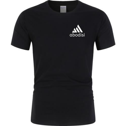 Summer Brand Mens T-shirt Tops Short-sleeved 100% Cotton T-shirt Quick-drying Breathable Running Jogging Fitness Sportswear