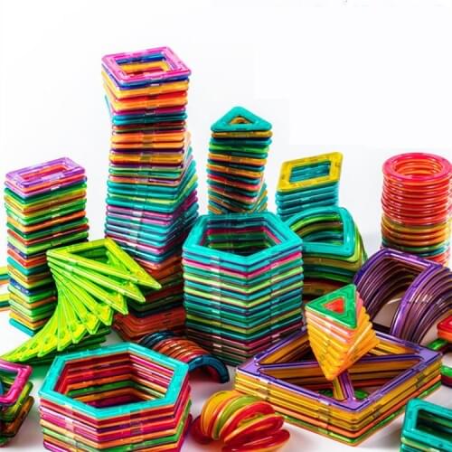 Magnetic Toys Big Size Magnetic Designer Magnet Building Blocks Construction Set Magnetic Bircks DIY Toys for Children Gifts