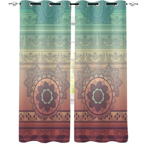 Mandala Blackout Curtains For Living Room Window Curtains For Bedroom Kitchen Curtains Drapes Blinds