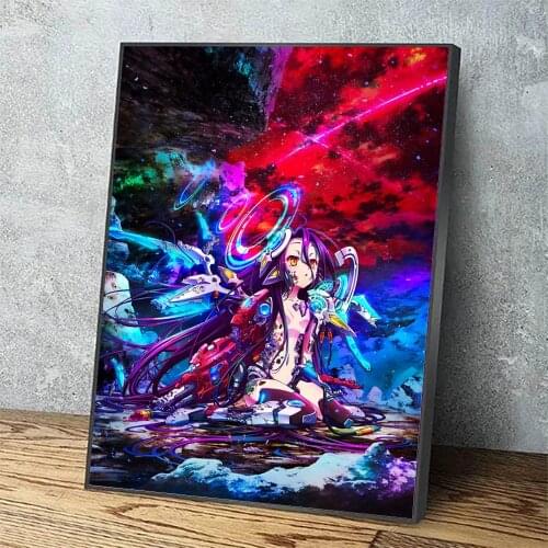 Modular Hd Prints Pictures No Game No Life Shuvi Dola Home Decoration Painting Canvas Poster No Framed Wall Art For Living Room