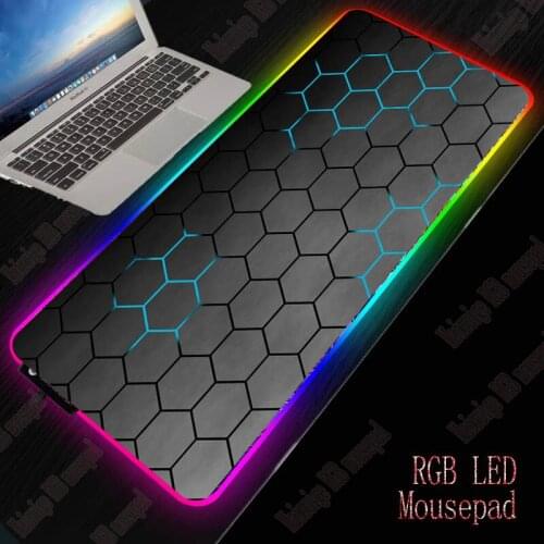 Desktop Art Deco MousePad Hexagon texture pattern art mousepad Natural rubber non-slip large mousepad xxl 90x40cm for csgo lol