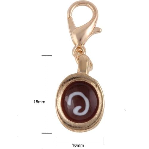 New Fashion 20pcs/lot Purple Floating Coffee Dangle Charms Fit Living Memory Lockets Free Shipping CM523