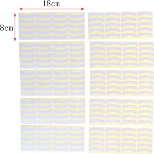 100 pairs/10 sheets Paper Eyes Under Pads Paper Patches Tips Sticker Wraps Eyelash Disposable Eye Lash Extend Patches