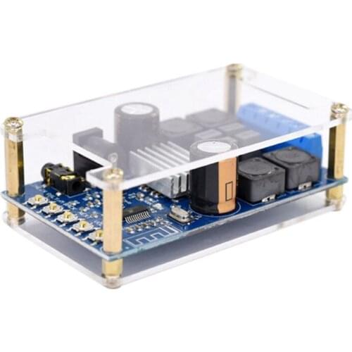 Bluetooth Digital Power Amplifier Board Stereo Dual Channel 50W+50W Audio Amplifier Board with Shell